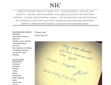 Tablet Screenshot of nic.dybowski.pl